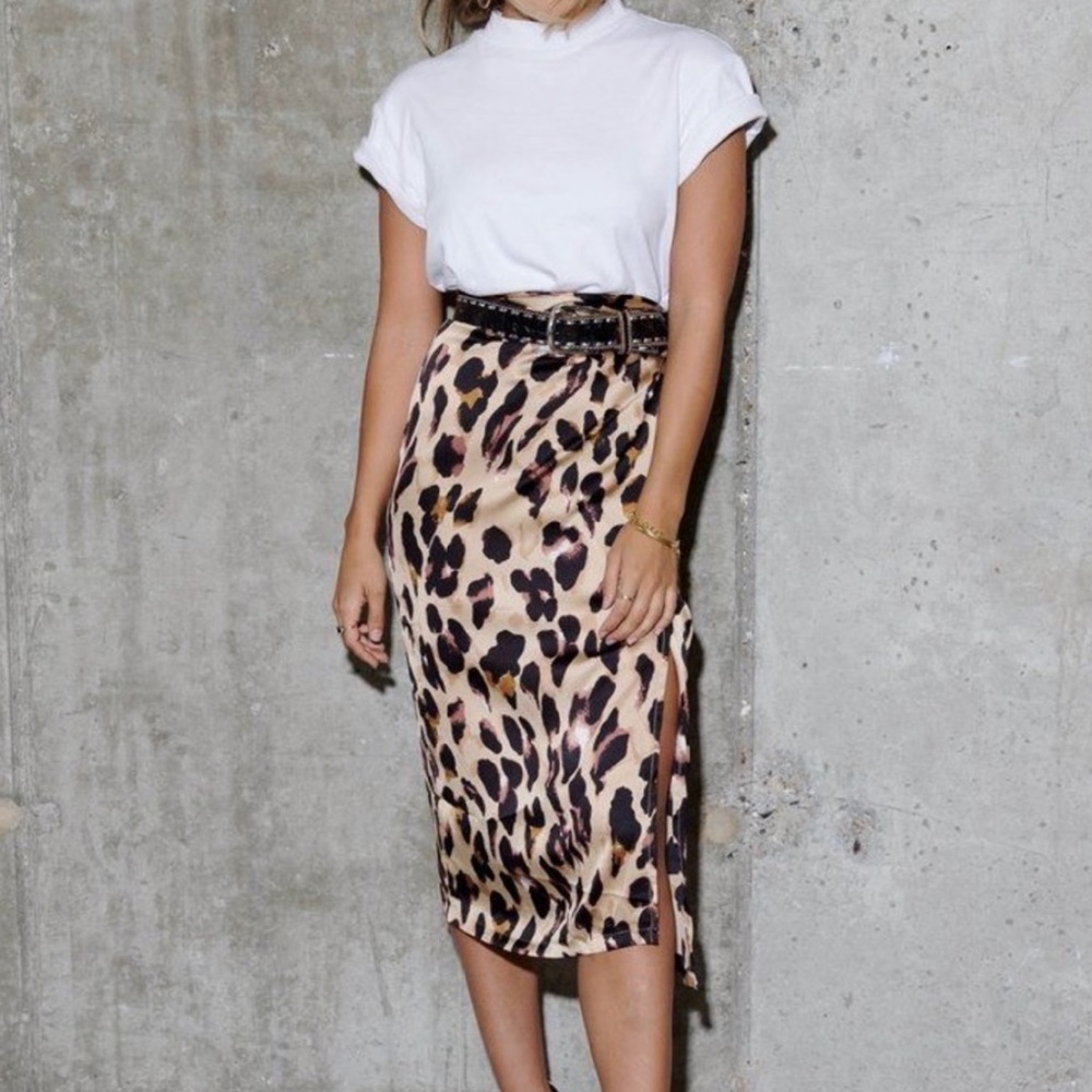 Never Fully Dressed Leopard Wrap Skirt